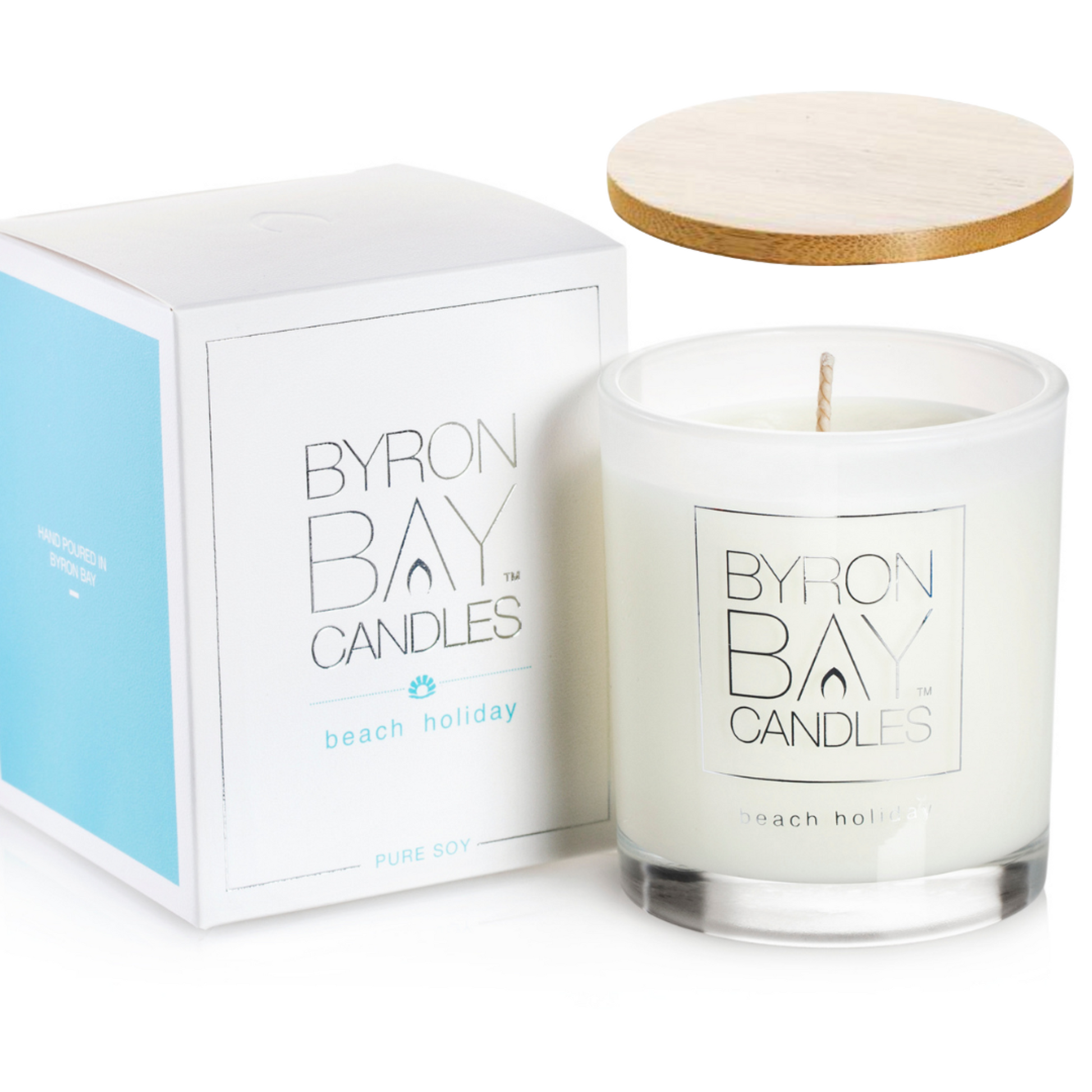 byron bay beach holiday 50 hours candle