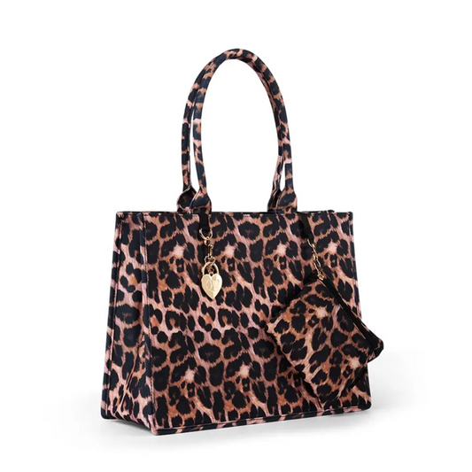 Leopard Ally Book Tote Bag