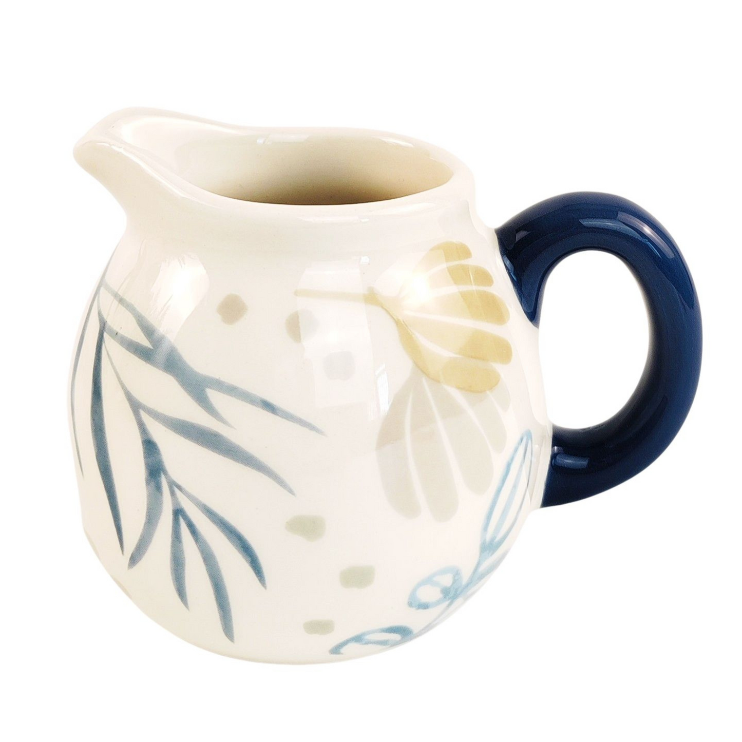 Summer Solstice Ceramic Mini Jug – 8 cm tall with a glossy blue and green gradient finish. A petite, elegant ceramic piece ideal for small floral arrangements or as a decorative accent on shelves or tables.