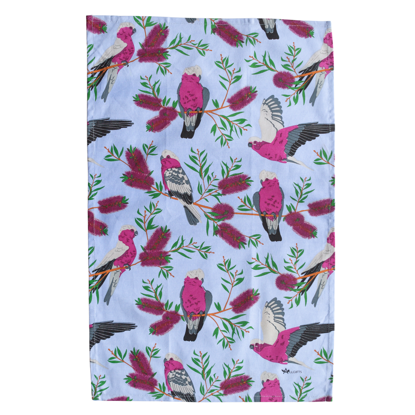 Galah Blue Tea Towel