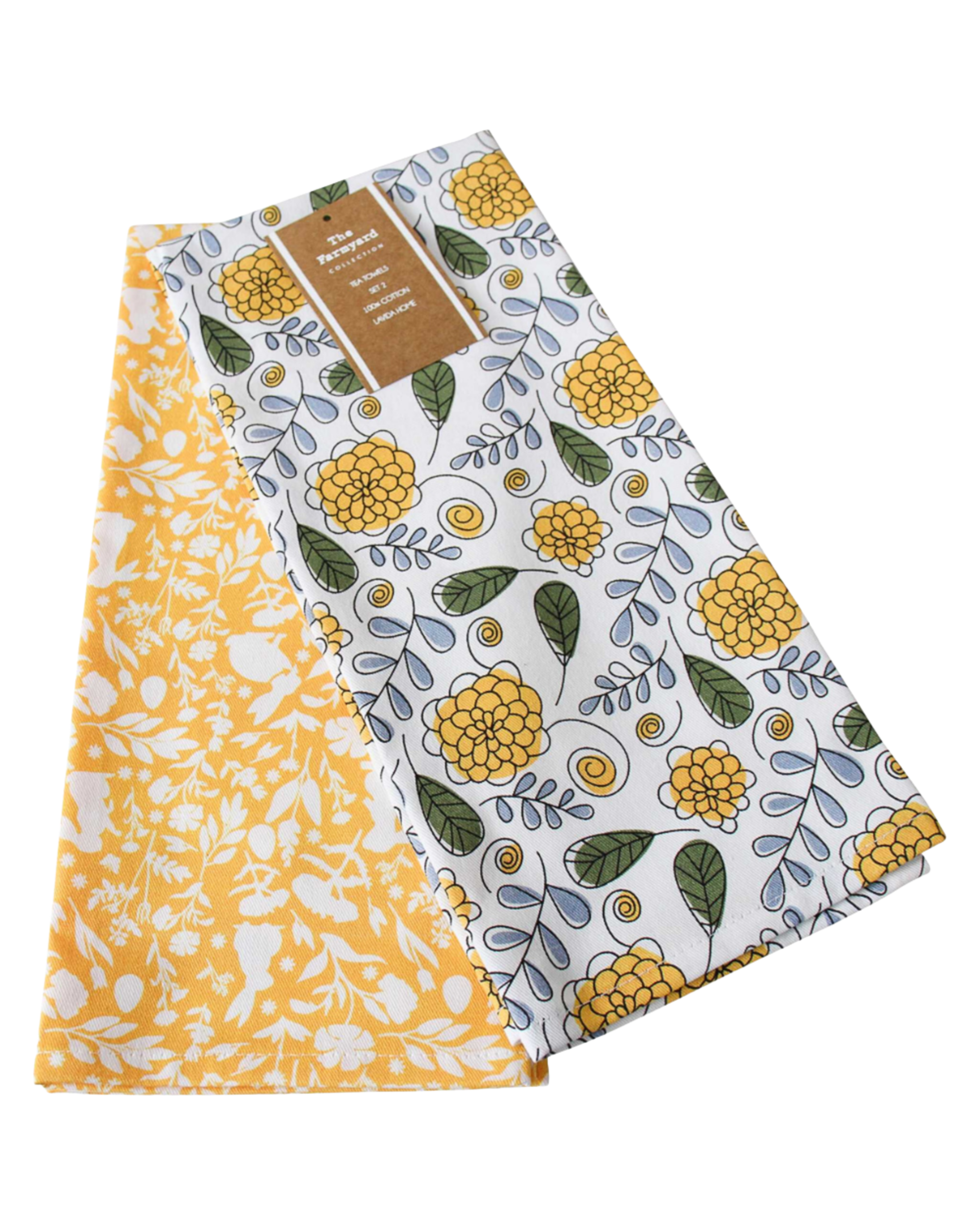2pce Rabbits Tea Towel Set