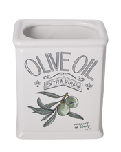 Olive Oil Classic Ceramic Utensil Vessel