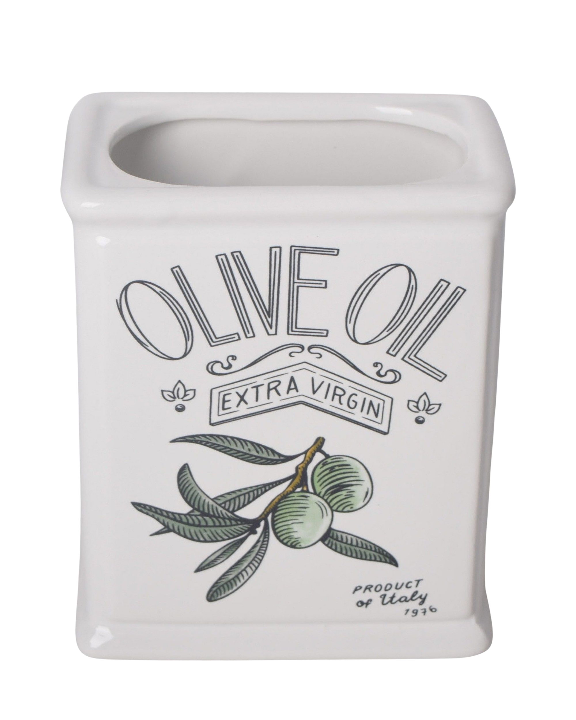 Olive Oil Classic Ceramic Utensil Vessel