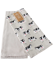 2pce Cow Tea Towel Set