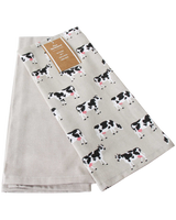2pce Cow Tea Towel Set