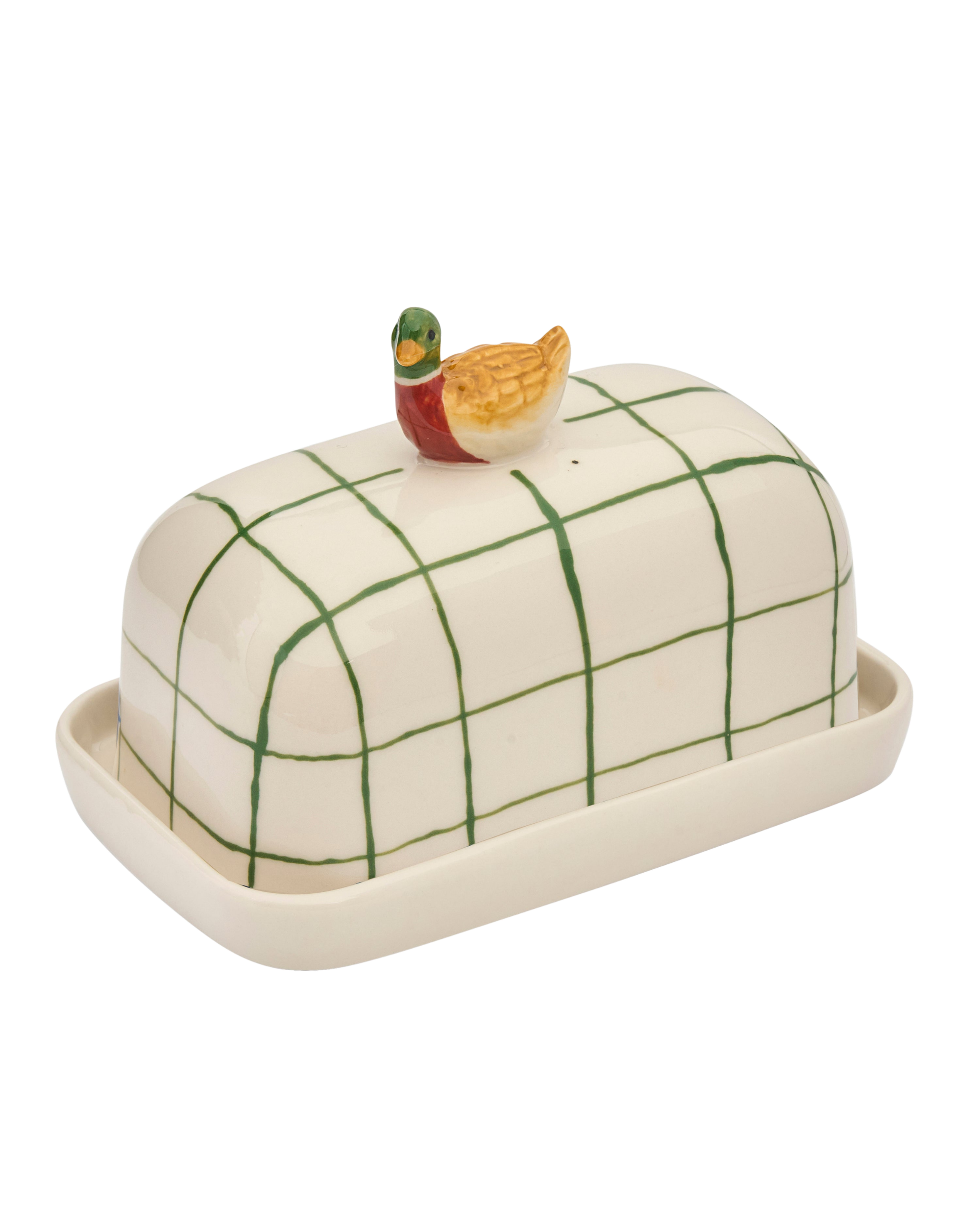 Duck Butter Up Porcelain Butter Dish