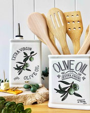 Olive Oil Classic Ceramic Utensil Vessel