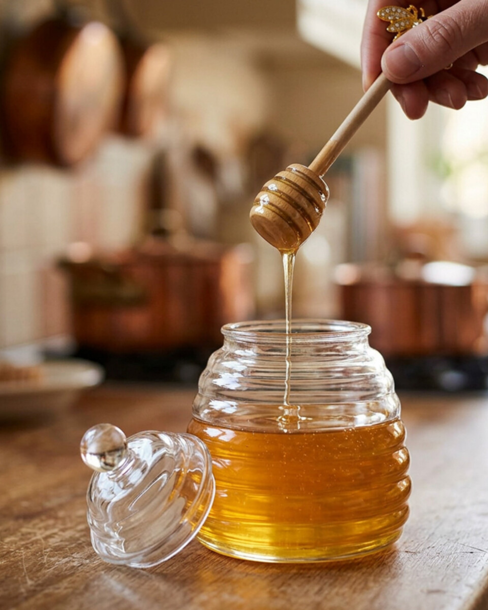 Honey Dipper & Pot Set