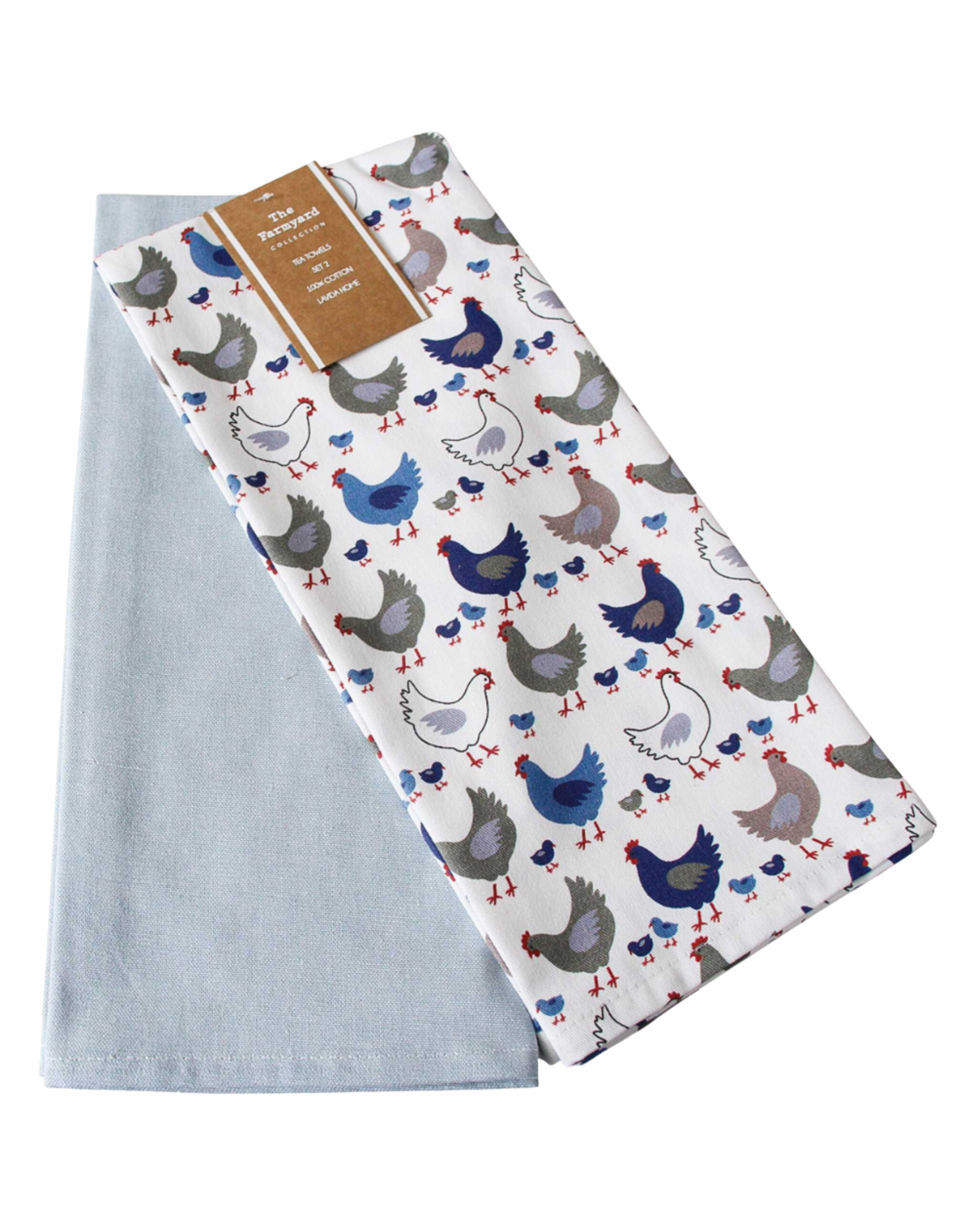 2pce Chicken Tea Towel Set