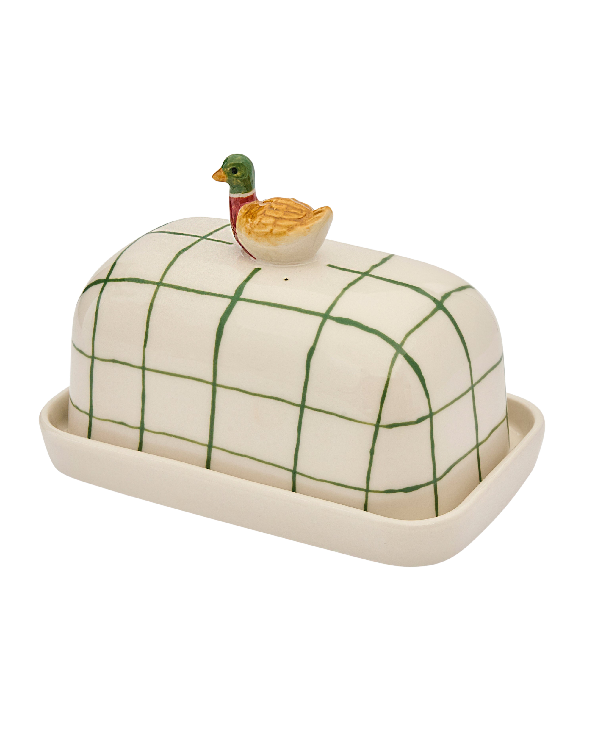 Duck Butter Up Porcelain Butter Dish