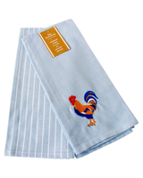 2pce Rooster Tea Towel Set