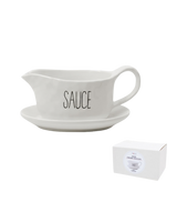 Spade Ceramic Sauce & Gravy Boat