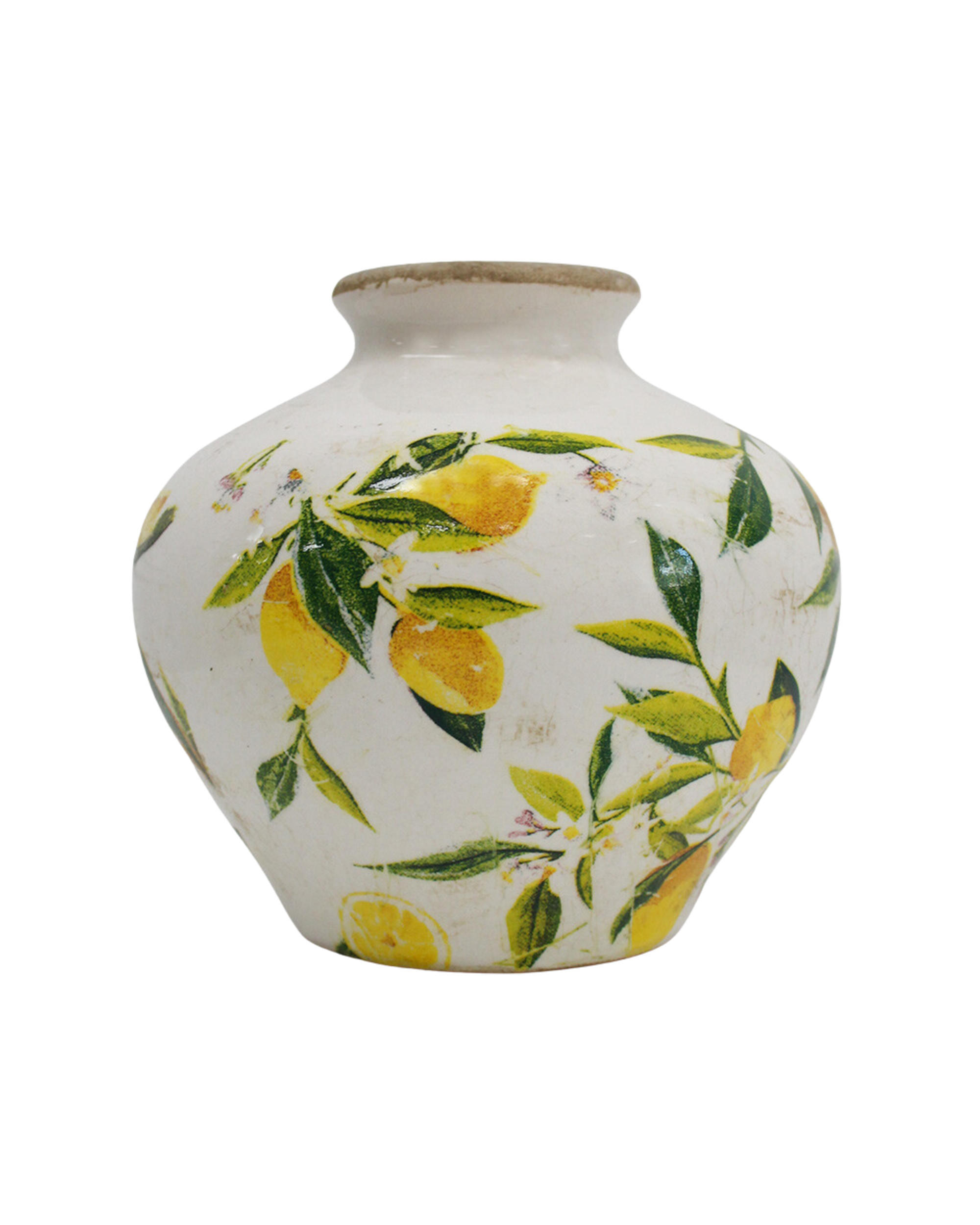 Lemon Bud Vase Vintage Medium