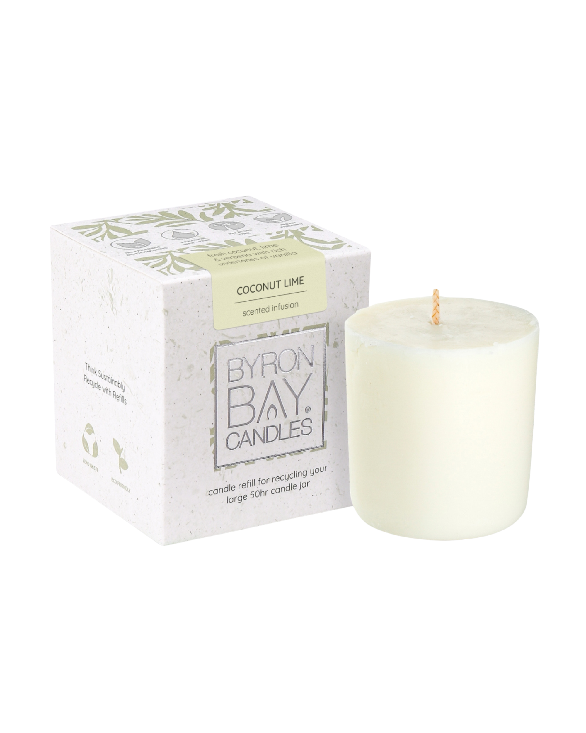 Coconut Lime Candle Jar Refill