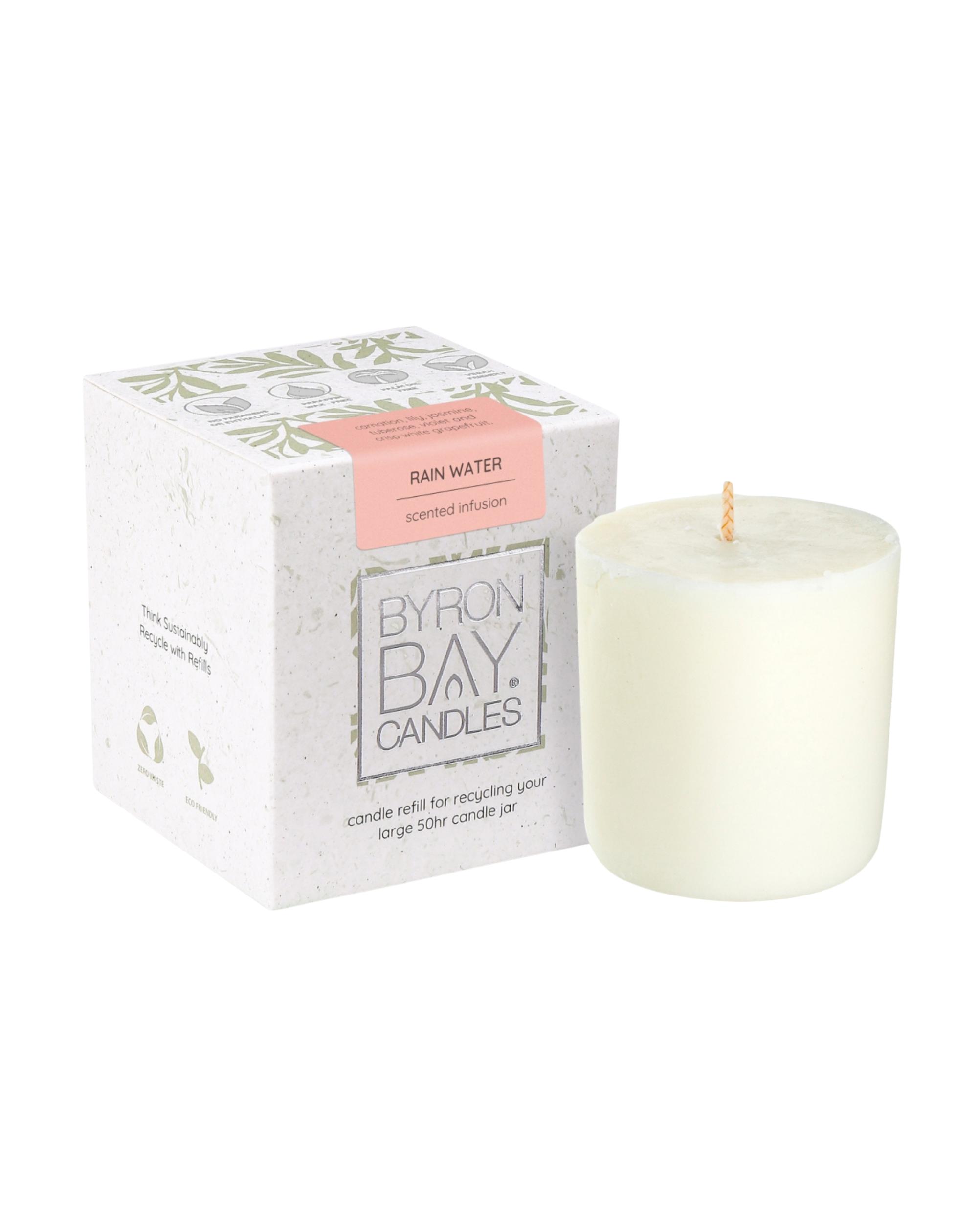 Rain Water Candle Jar Refill