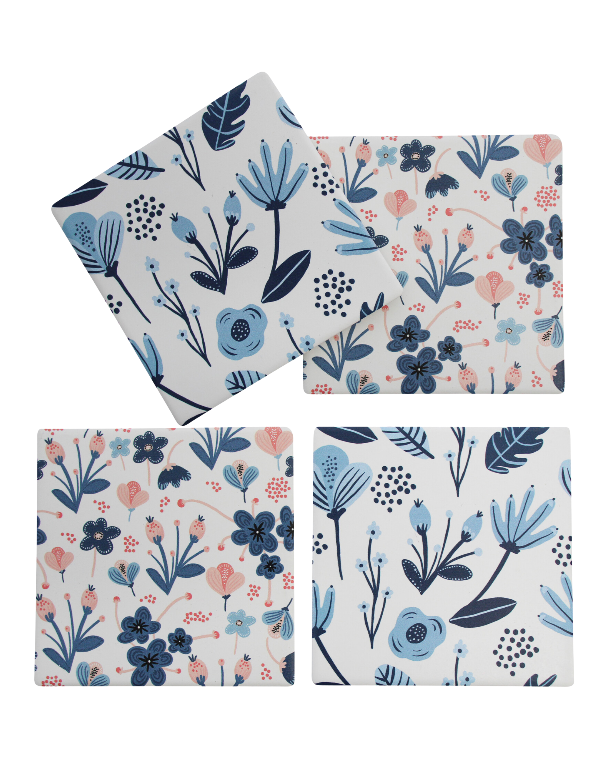Cottage Blue Coasters