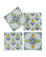 Turquoise Motif Coasters