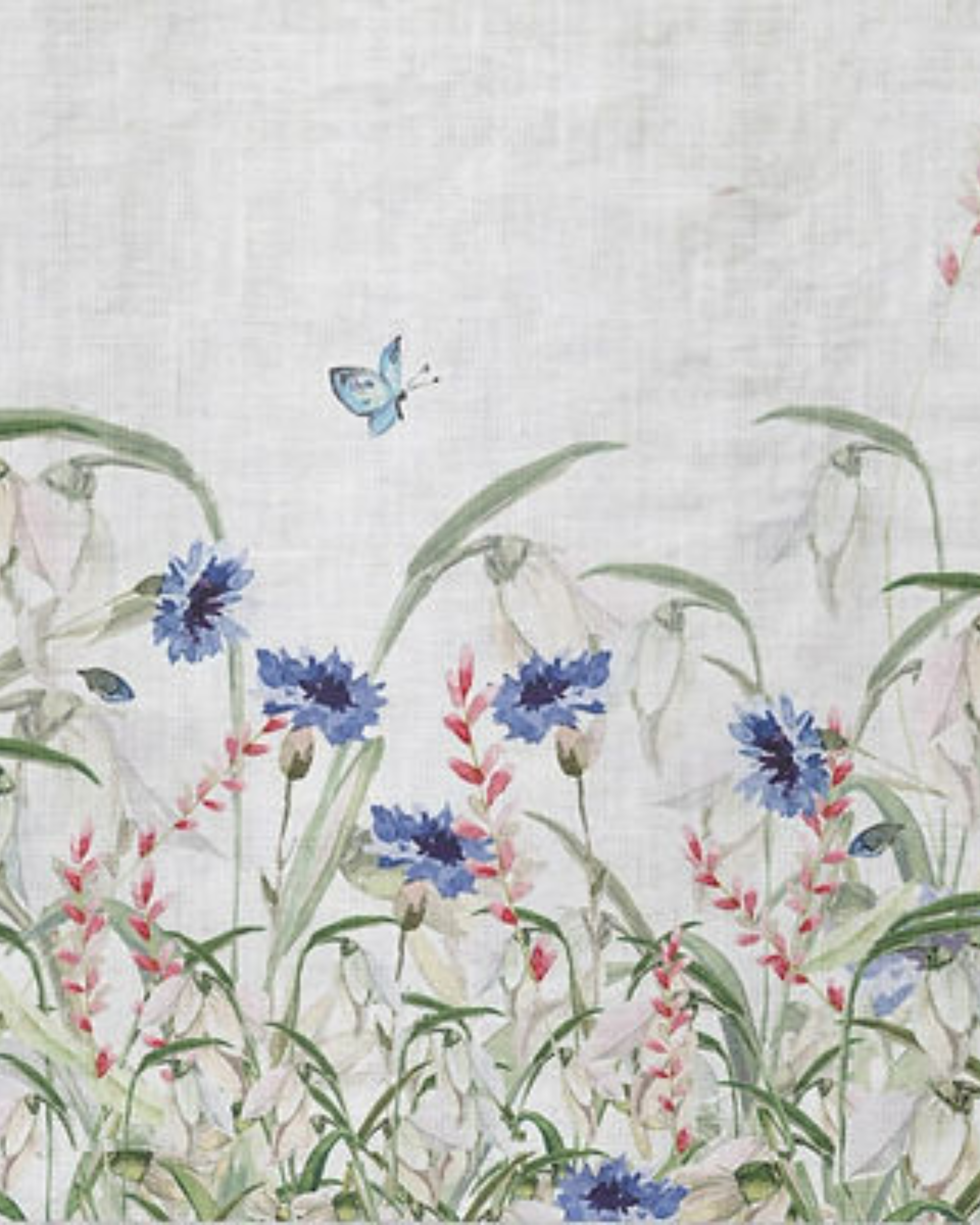 Cornflowers Pure Organic LInen Tea Towel