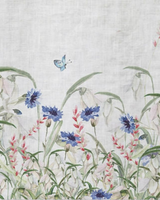 Cornflowers Pure Organic LInen Tea Towel