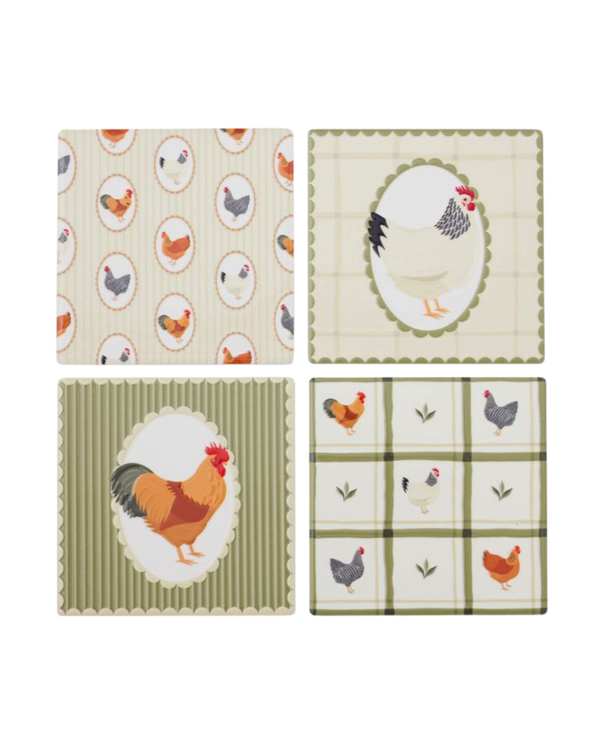Henny Set of 4 Ceramic Coasters