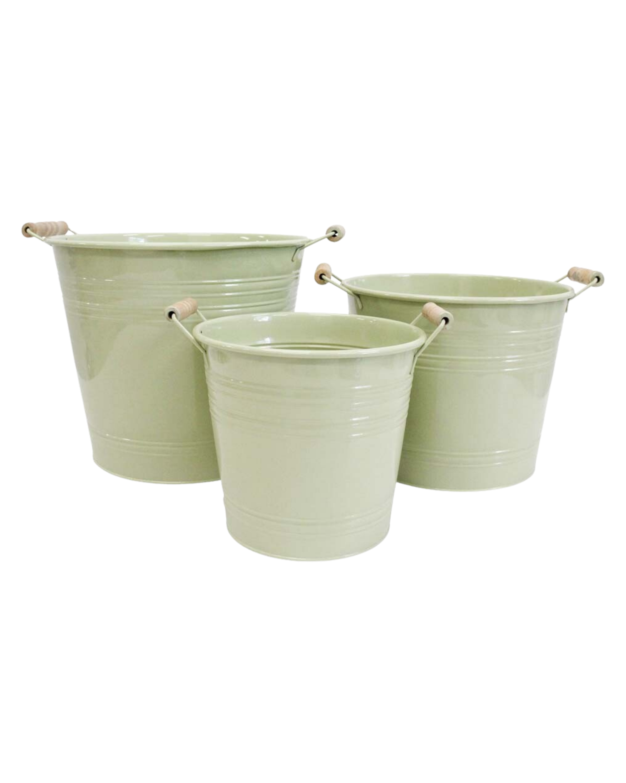 Sage Metal Utility Planter Set of 3