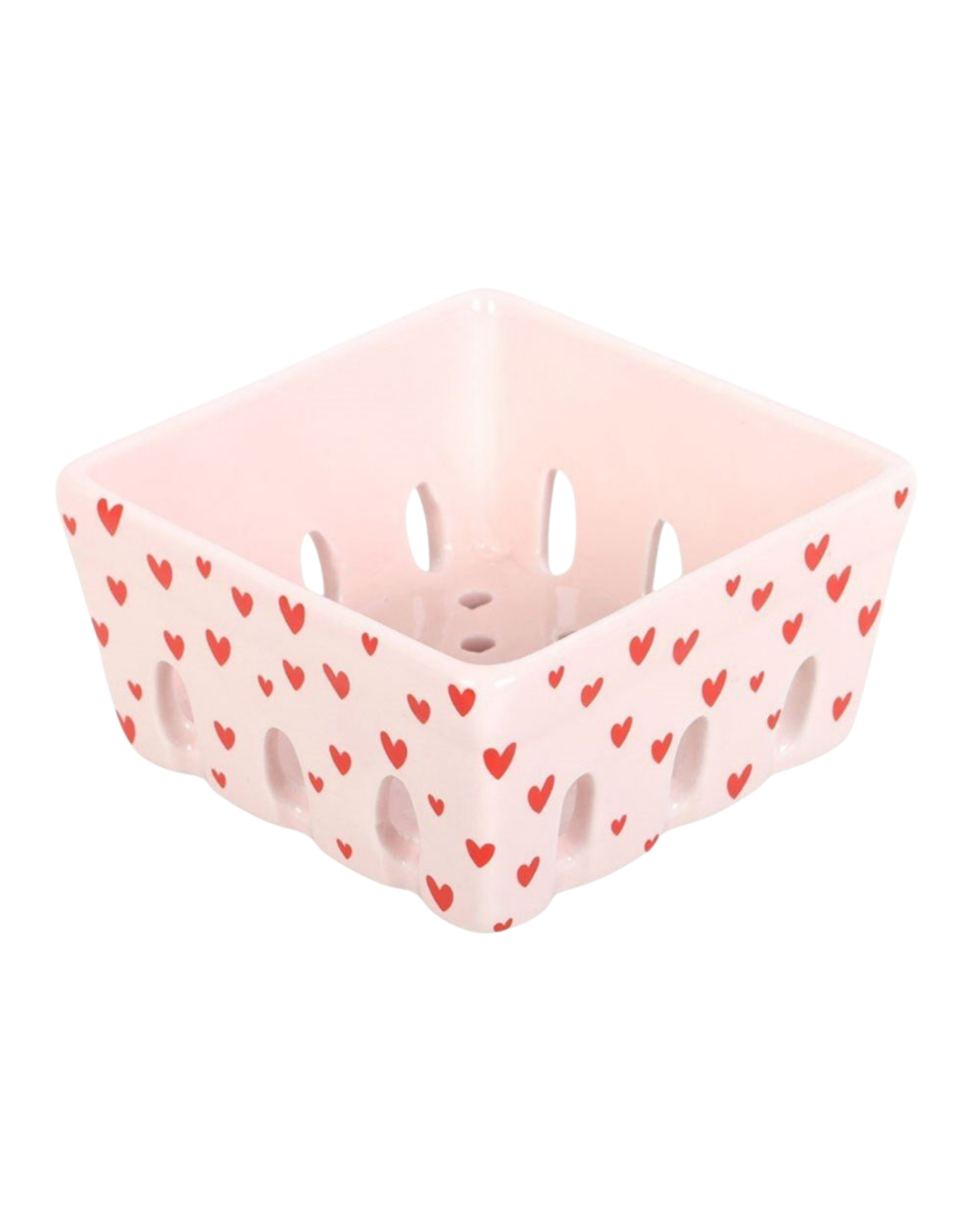 Pink Heart Berry Bakset