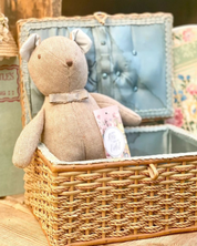 Penelope Soft Toy with Pink Ribbon