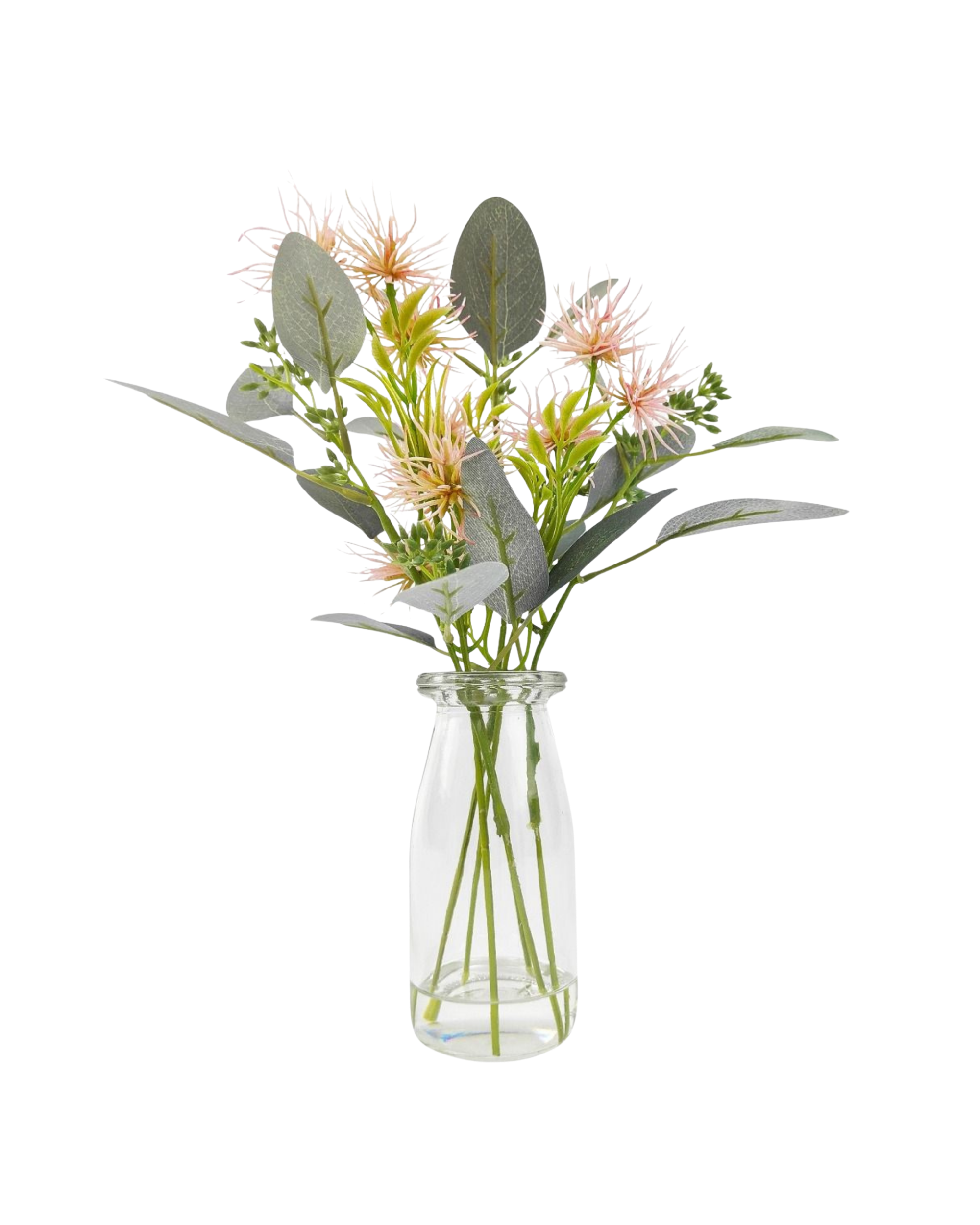 Wild Flowers & Eucalyptus Posie in Vase