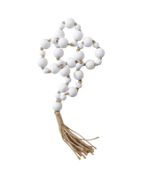 Wooden Beads with Tassel Loop Hanger