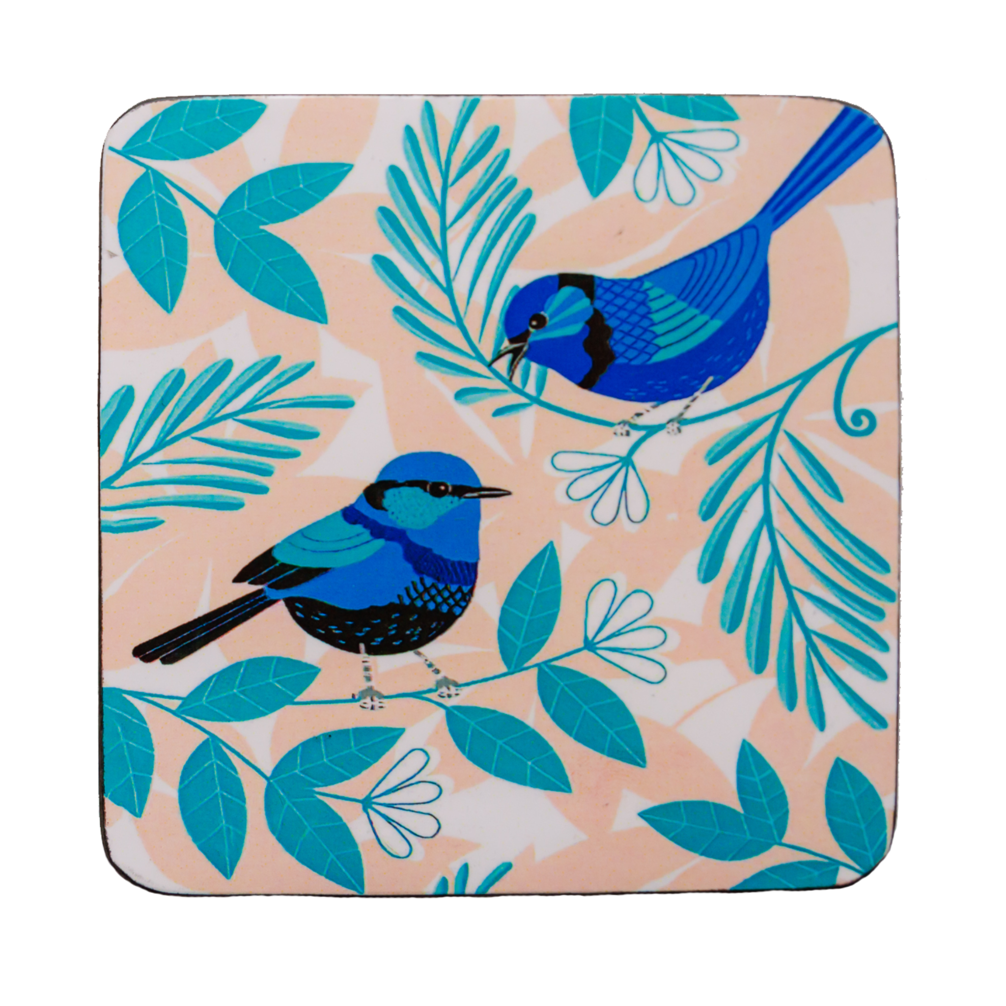 blue wren coasters
