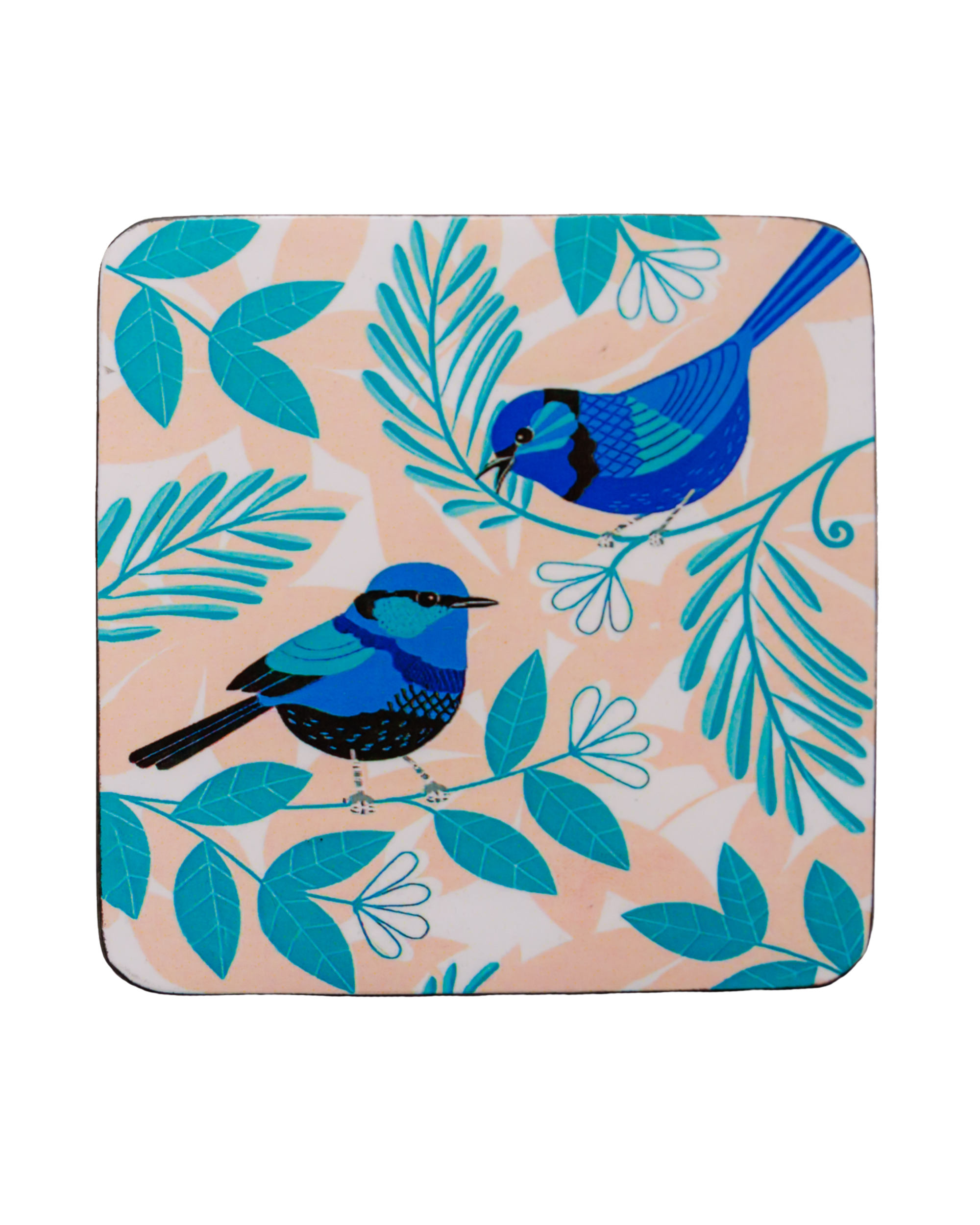 Blue Wren Coasters – Set of 4
