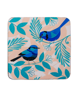 Blue Wren Coasters – Set of 4