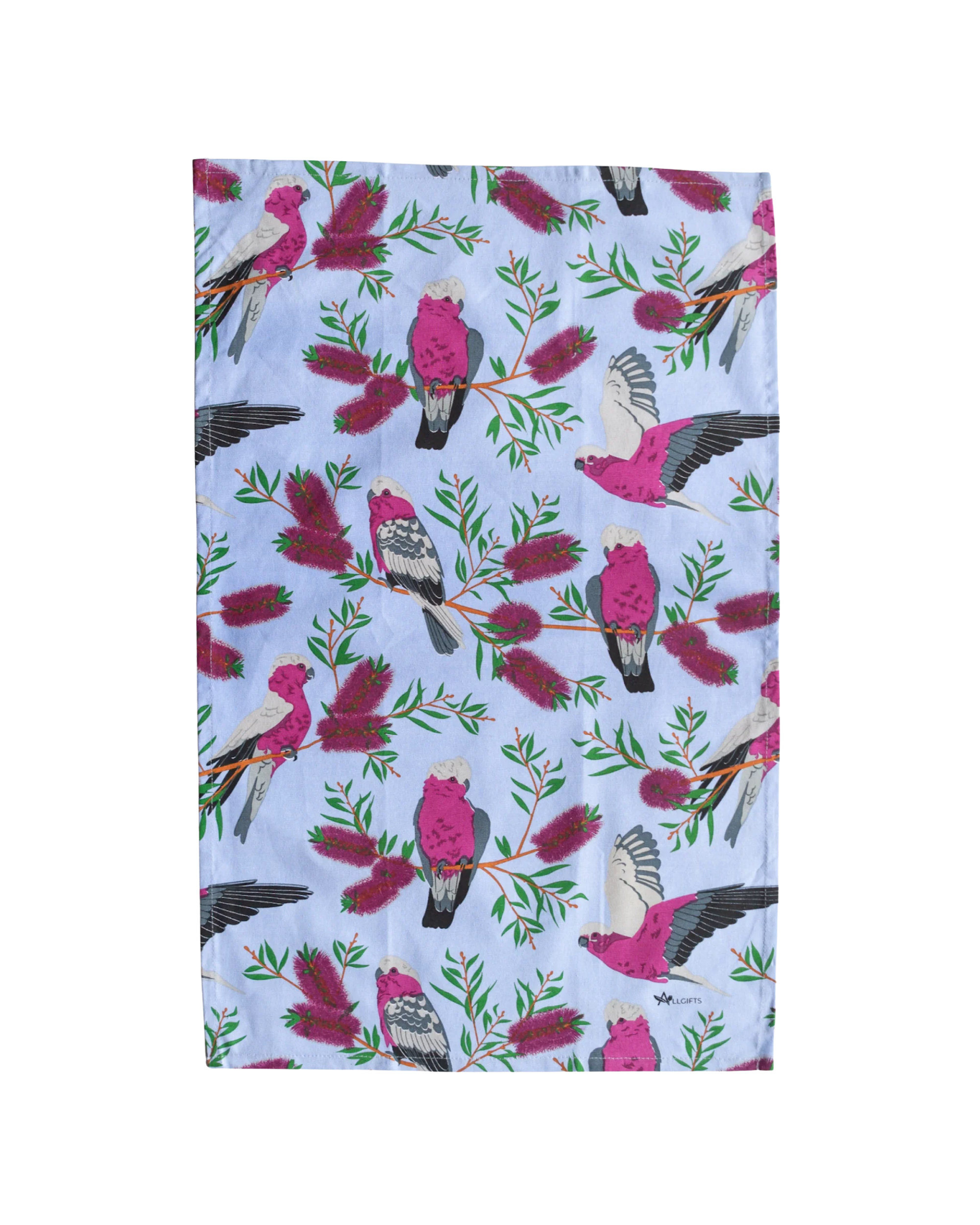 Galah Blue Tea Towel