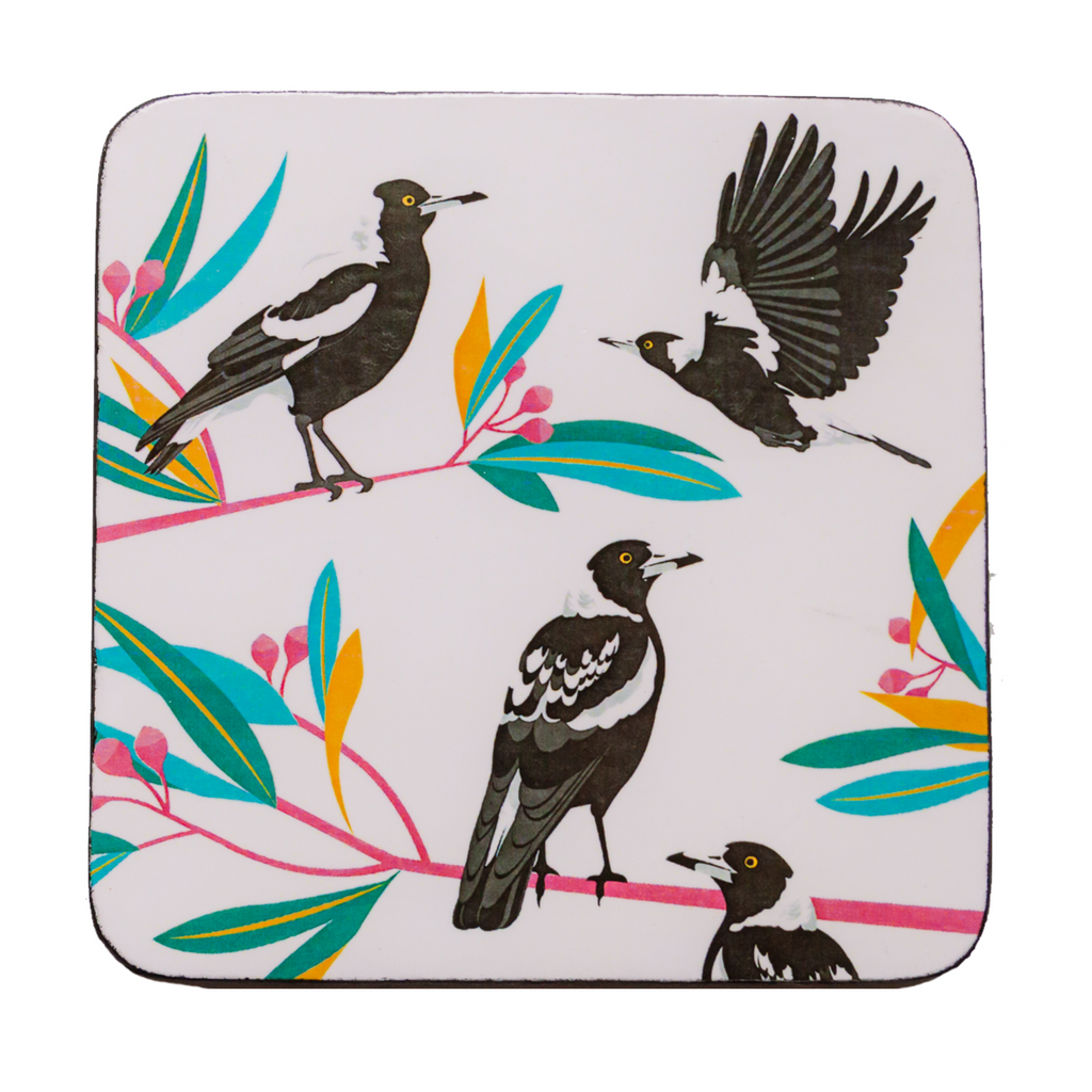 magpie coasters