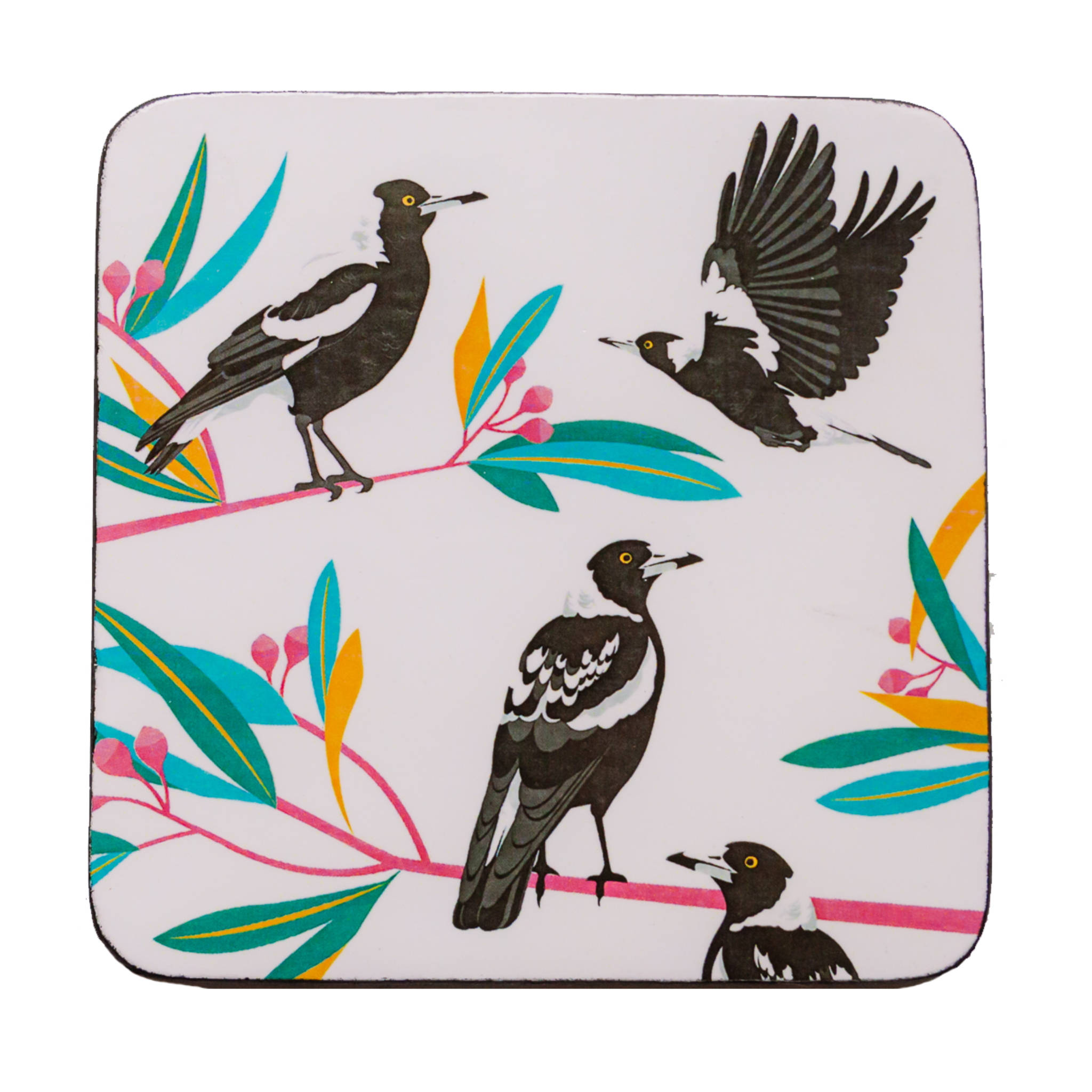 magpie coasters