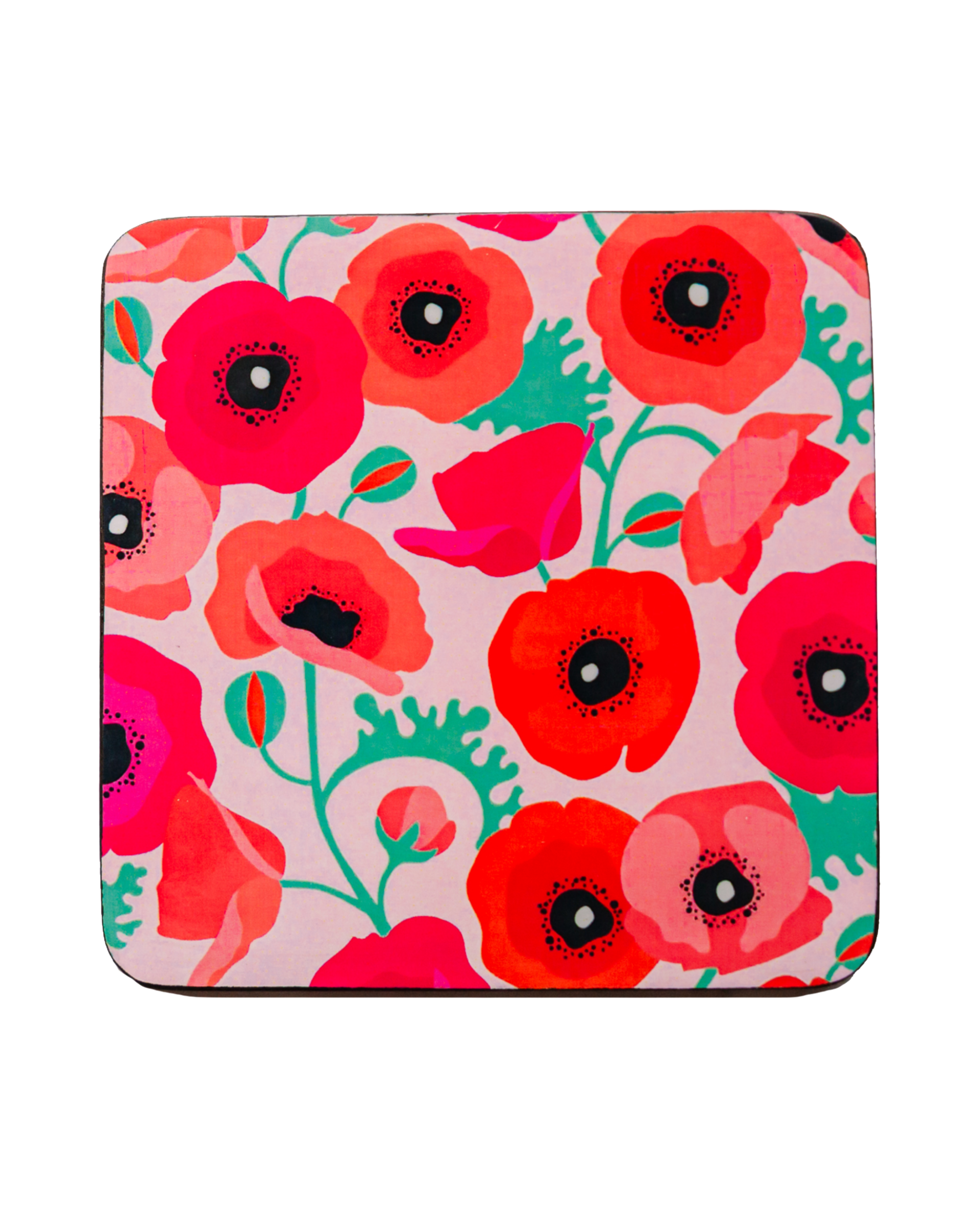 Poppies Coasters – Set of 4
