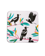 Magpies Coasters – Set of 4